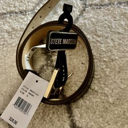Steve Madden Women’s Faux Leather Belt - Small/Medium Sizes Available