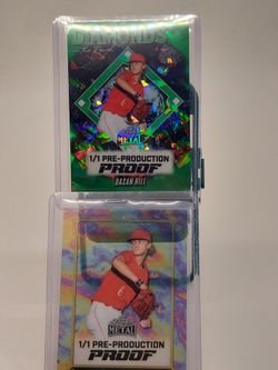 Dasan hill 1/1 2 baseball cards