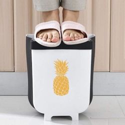 Hanging Trash Can for Kitchen Cabinet Door, Collapsible Trash Bin, Portable Home