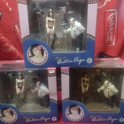 3 BETTIE PAGE Lingerie Photo Studio Dark Horse Comics RETIRED Action Figure