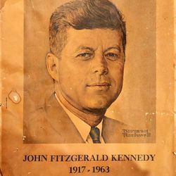 Historic John F. Kennedy poster.  $5,000