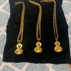 Cadenas Con Su Medalla De San Judas Acero Inoxidable