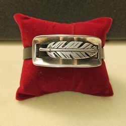 Leather& Steel Bracelet  Unisex 