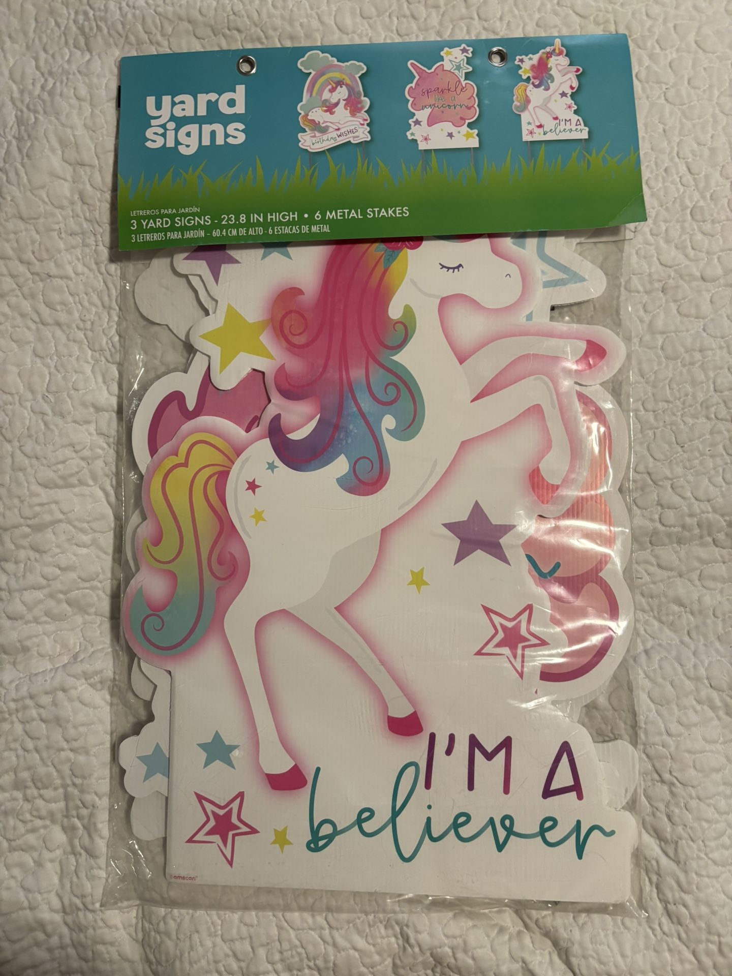 Unicorn Birthday Yard Signs
