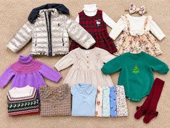 16pc Baby Girl Clothes Lot – Ralph Lauren, MORI & More