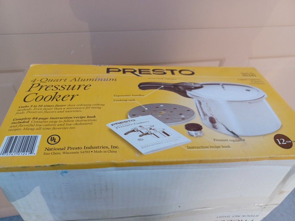 Presto 4 Quart Pressure Cooker