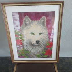 Bead Art Dog Picture