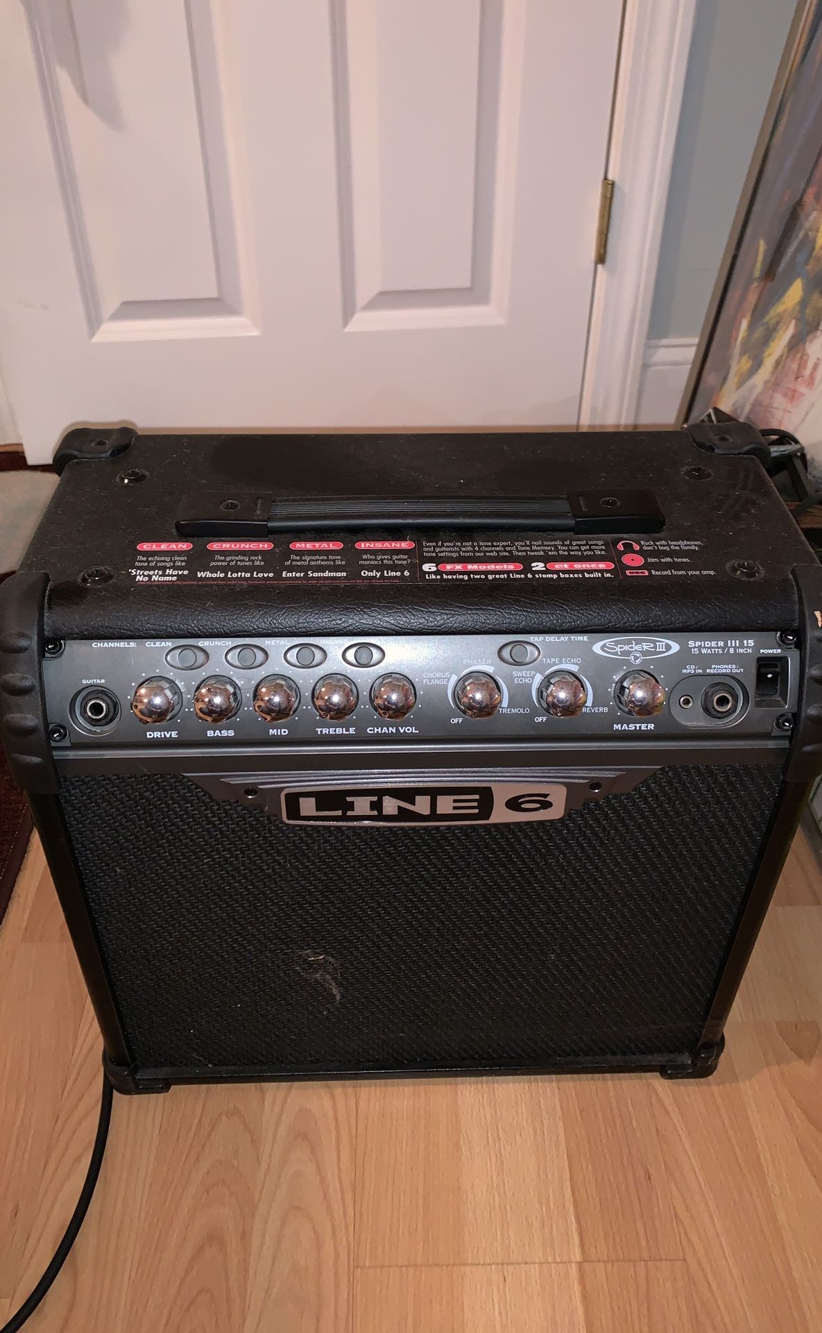 Line 6 electric amplifier