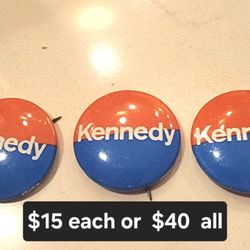 Vintage Political Pins, Tulare 