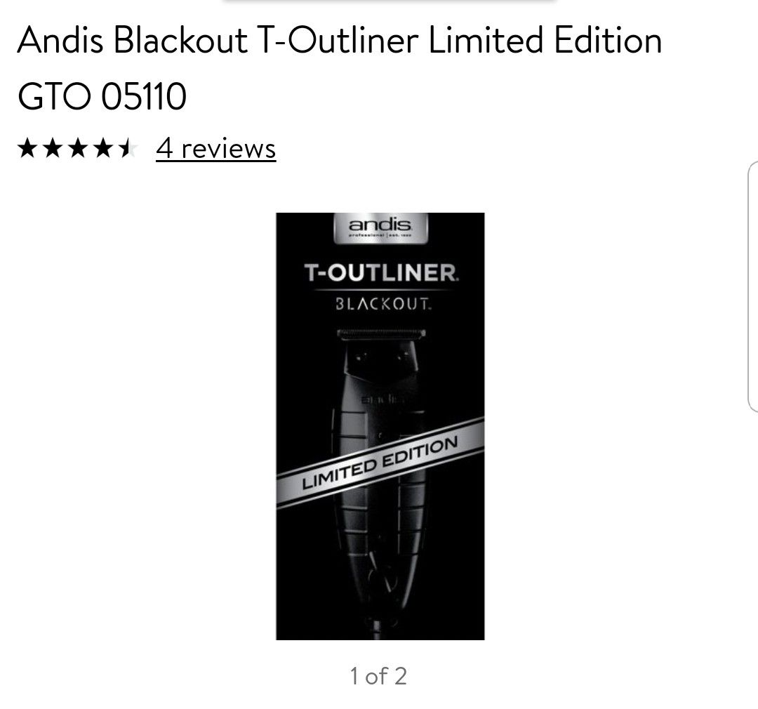 Andis T Outliner Clippers Blackout Limited Edition