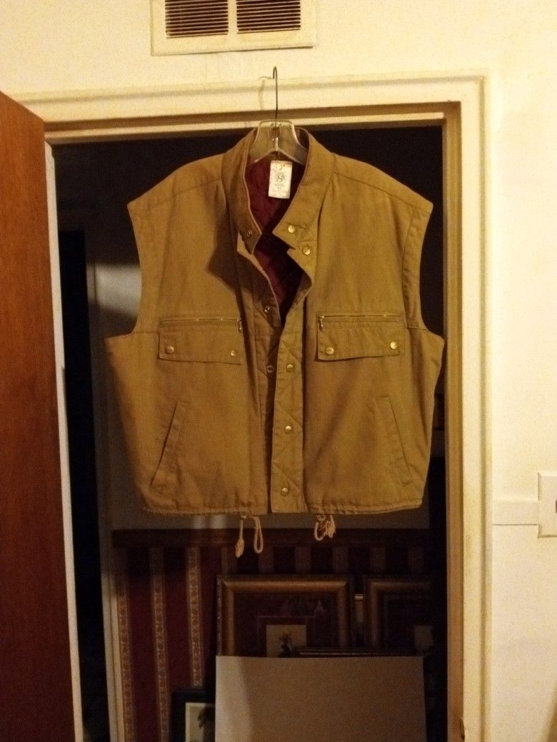 Men's Size 42 Truckers Vest, Light Brown