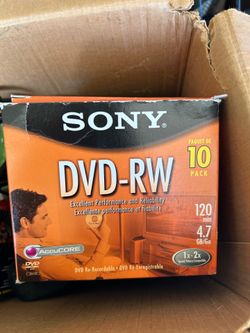 10 Pack Rewritable Blank Discs