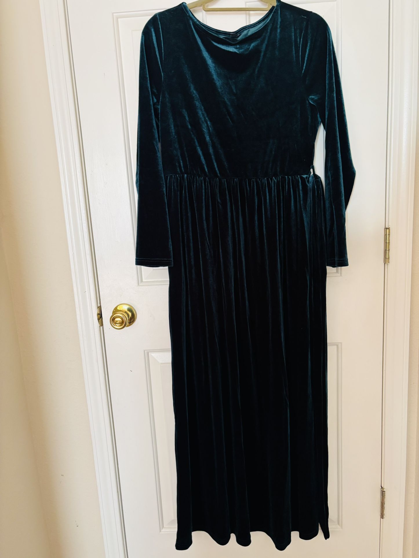 Velvet Green Dress