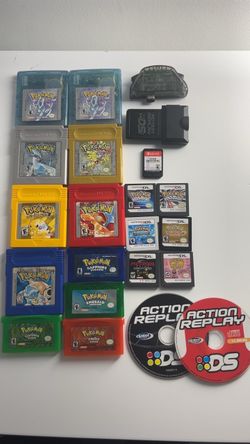 Authentic Pokémon Game Boy & DS games and ds lite