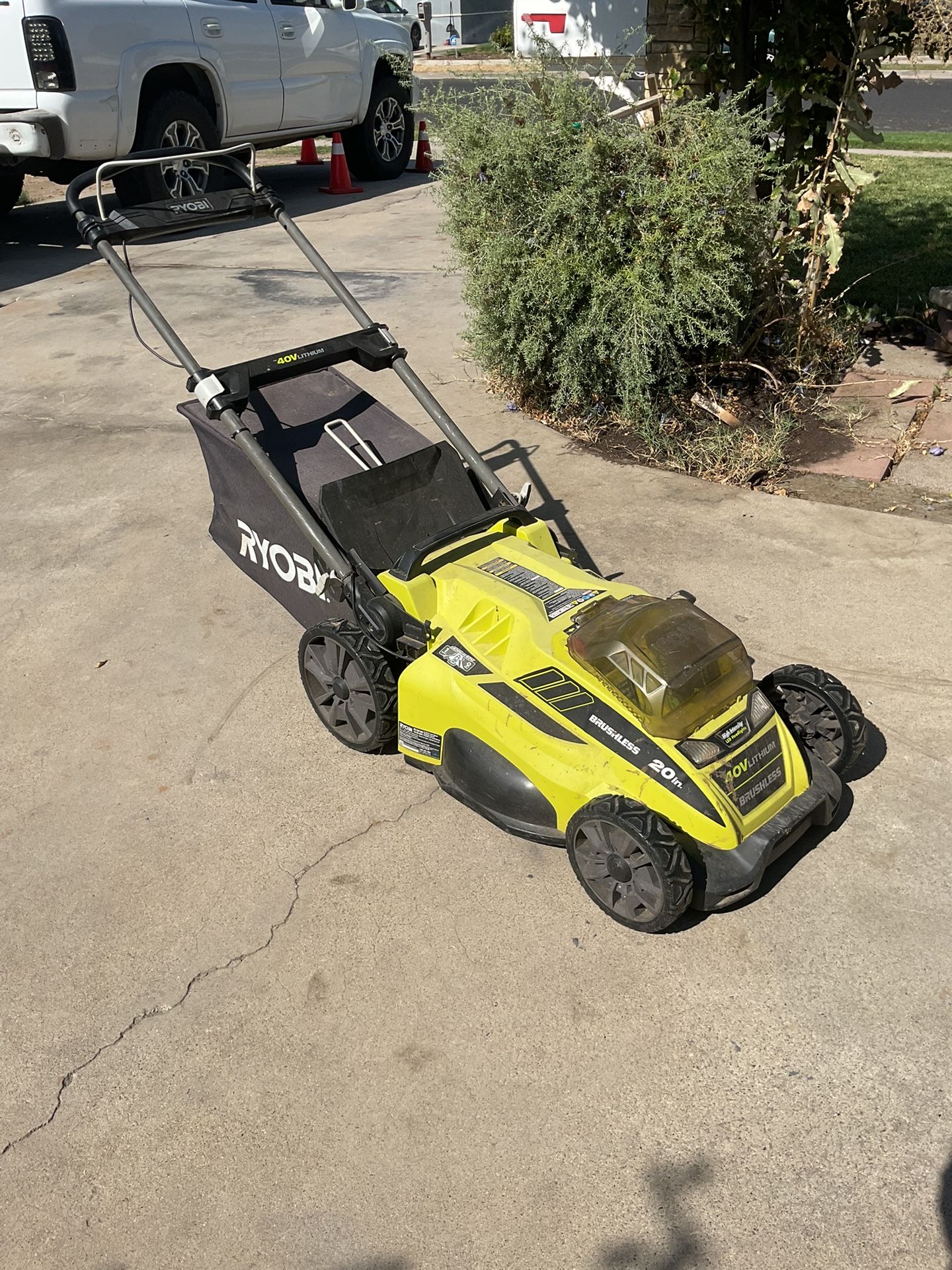RYOBI Lawn Mower & Accessories.