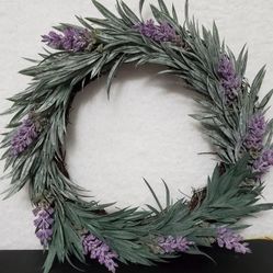 Beautiful Faux Lavender Wreath