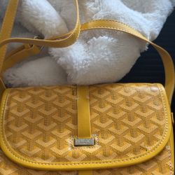 Yellow And White Bag