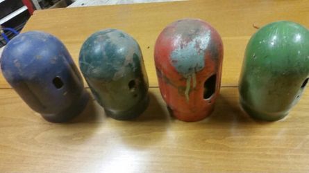 High pressure cylinder caps