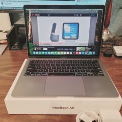 MacBook Air Laptop 20, Box, Charger
