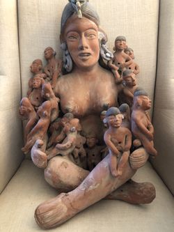 Terracotta/clay Unique Mexican Indian Sculpture