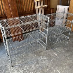 Lateral Wire Shelf Office Organizer Printer Stand