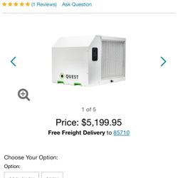 Quest Dehumidifier 335 **Read Below **