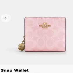 Powder Pink Collection Snap Wallet
