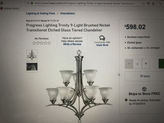 9 light chandelier