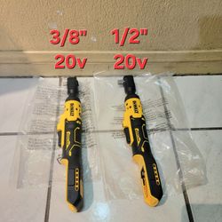 Dewalt 3/8" - 1/2" Ratchet Brushless 20v $145 Each Ratchet 