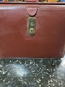 Vintage briefcase.
