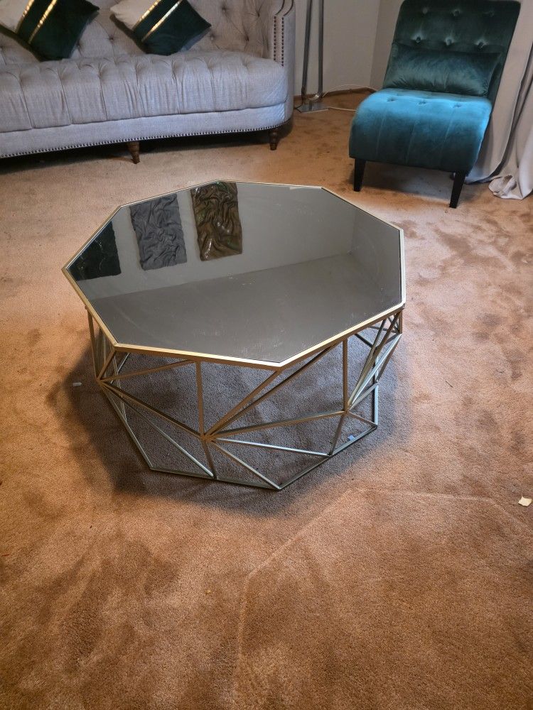 Gold Mirror Coffee Table