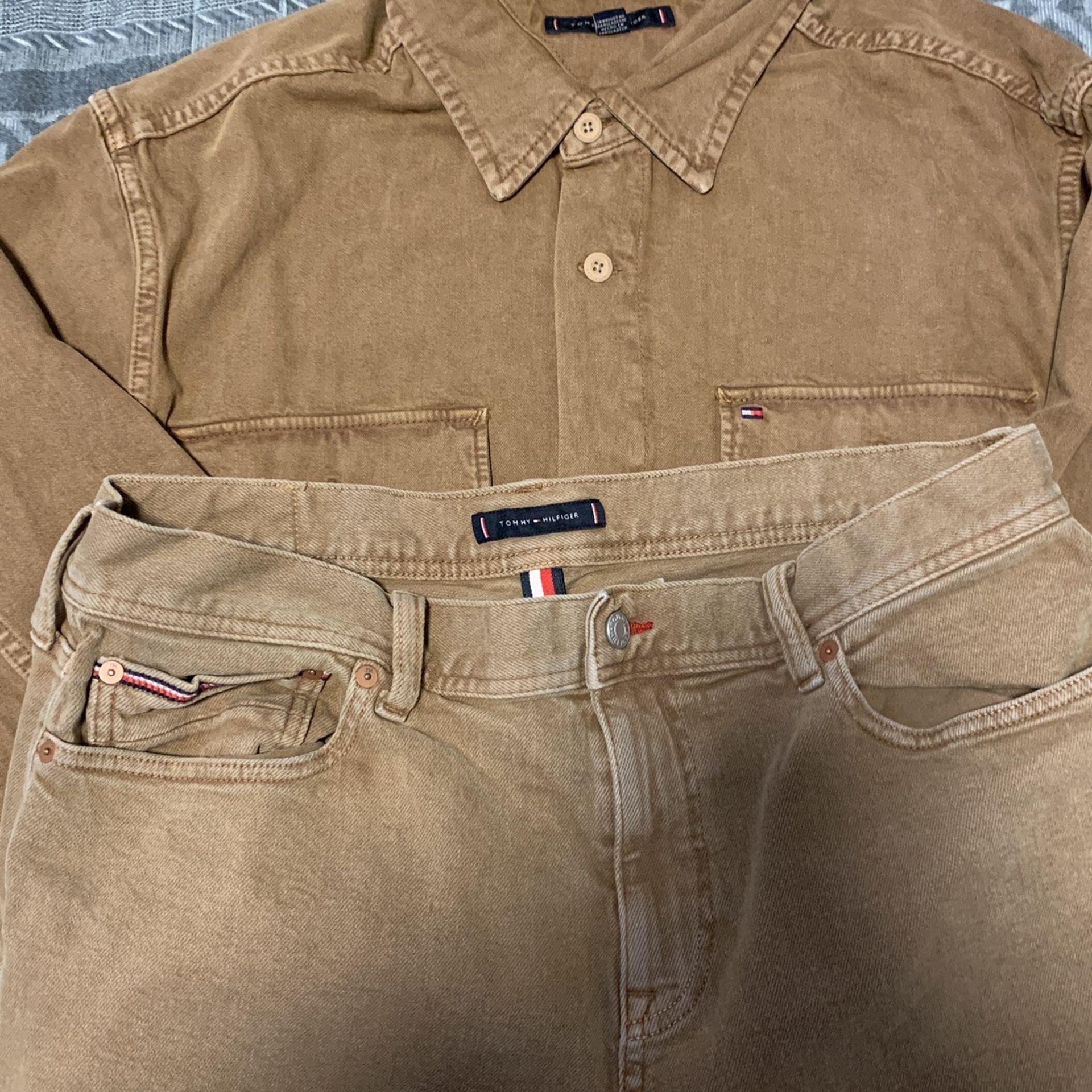 TOMMY HILFIGER Jean Jacket with Marching Jeans