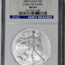 2009 American Silver Eagle MINT STATE 69