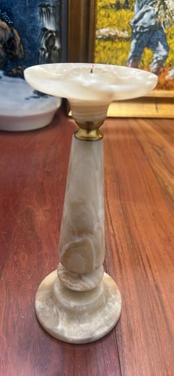 Marble candle holder