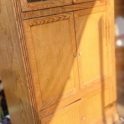 Real Oak Wood Cabinet 