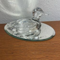 Princess House Lead Crystal Duck / Made In GERMANY