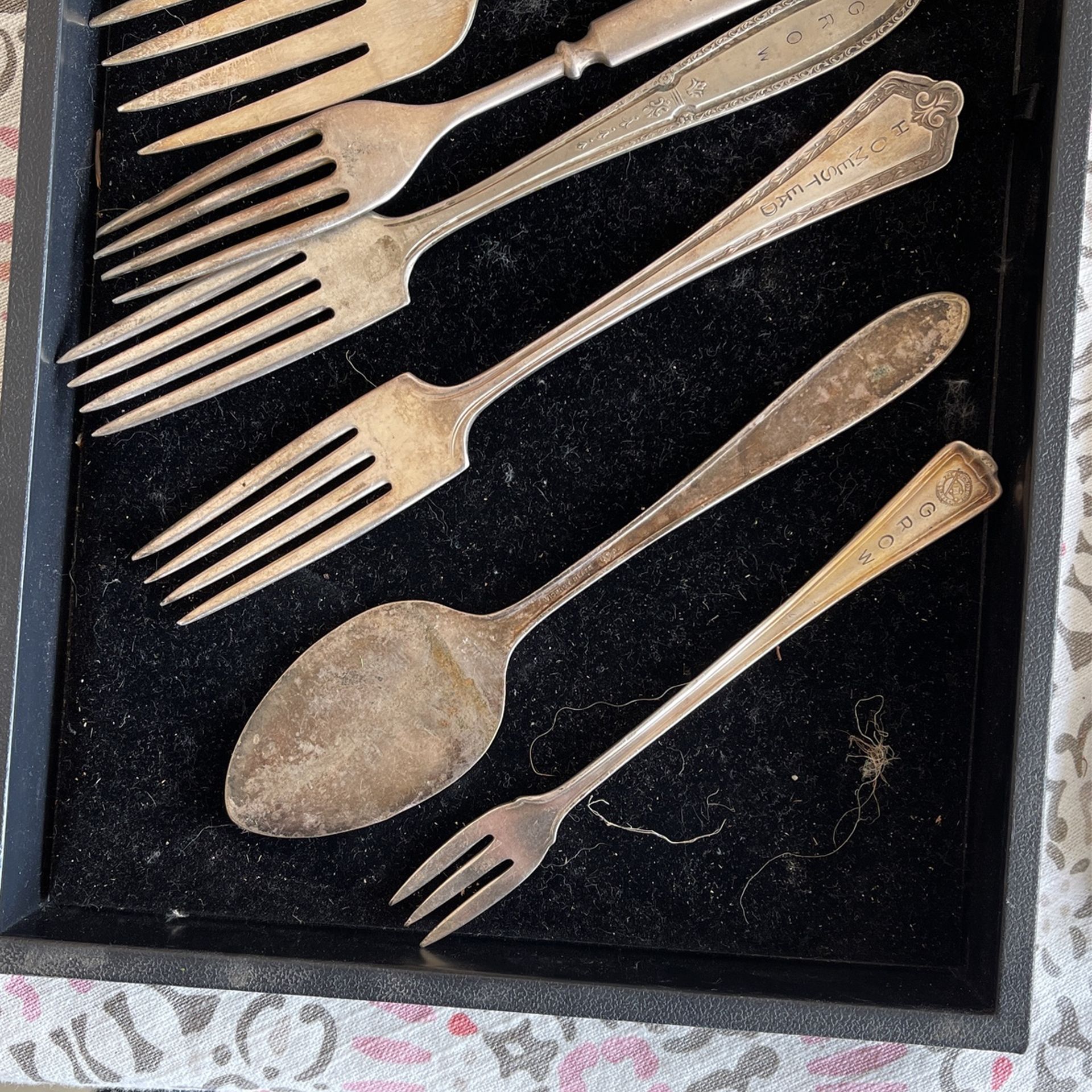 Stamped Vintage Silverware