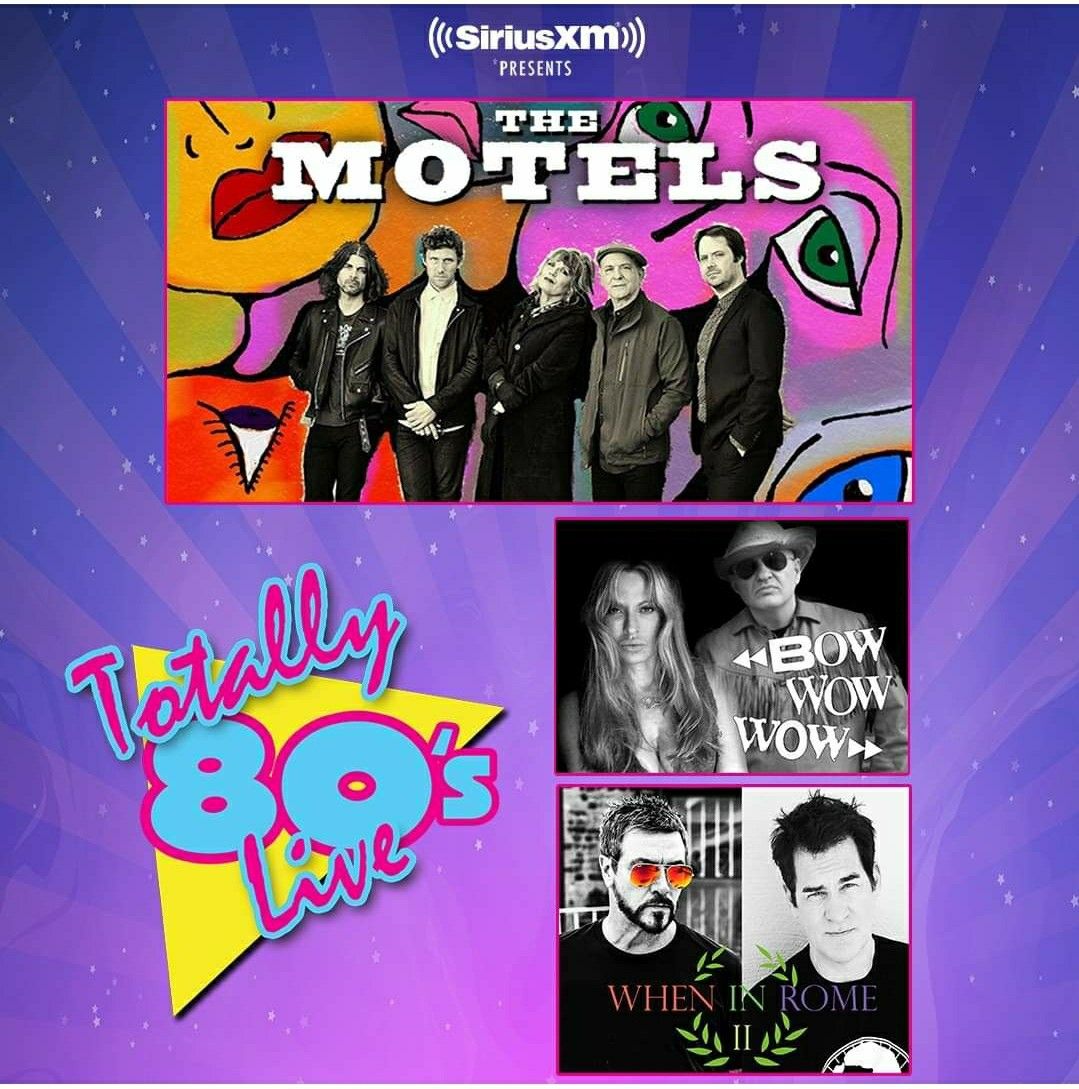 house of blues 2/6 the motels, bow wow wow 2 tix@$25