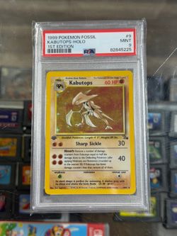Kabutops 1st Edition Fossil PSA 9