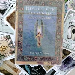 $10 Sale Healing With The Angels Oracle Cards By Doreen Virtue 