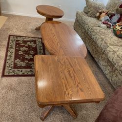 Coffee Table And End Tables Set