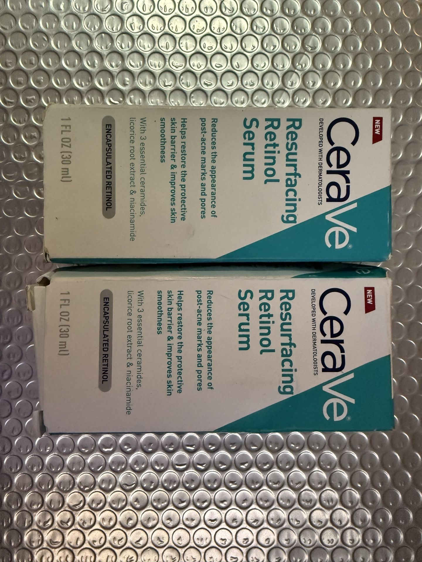 LOT OF 2!!! CeraVe Resurfacing Retinol Face Serum - 1 fl oz