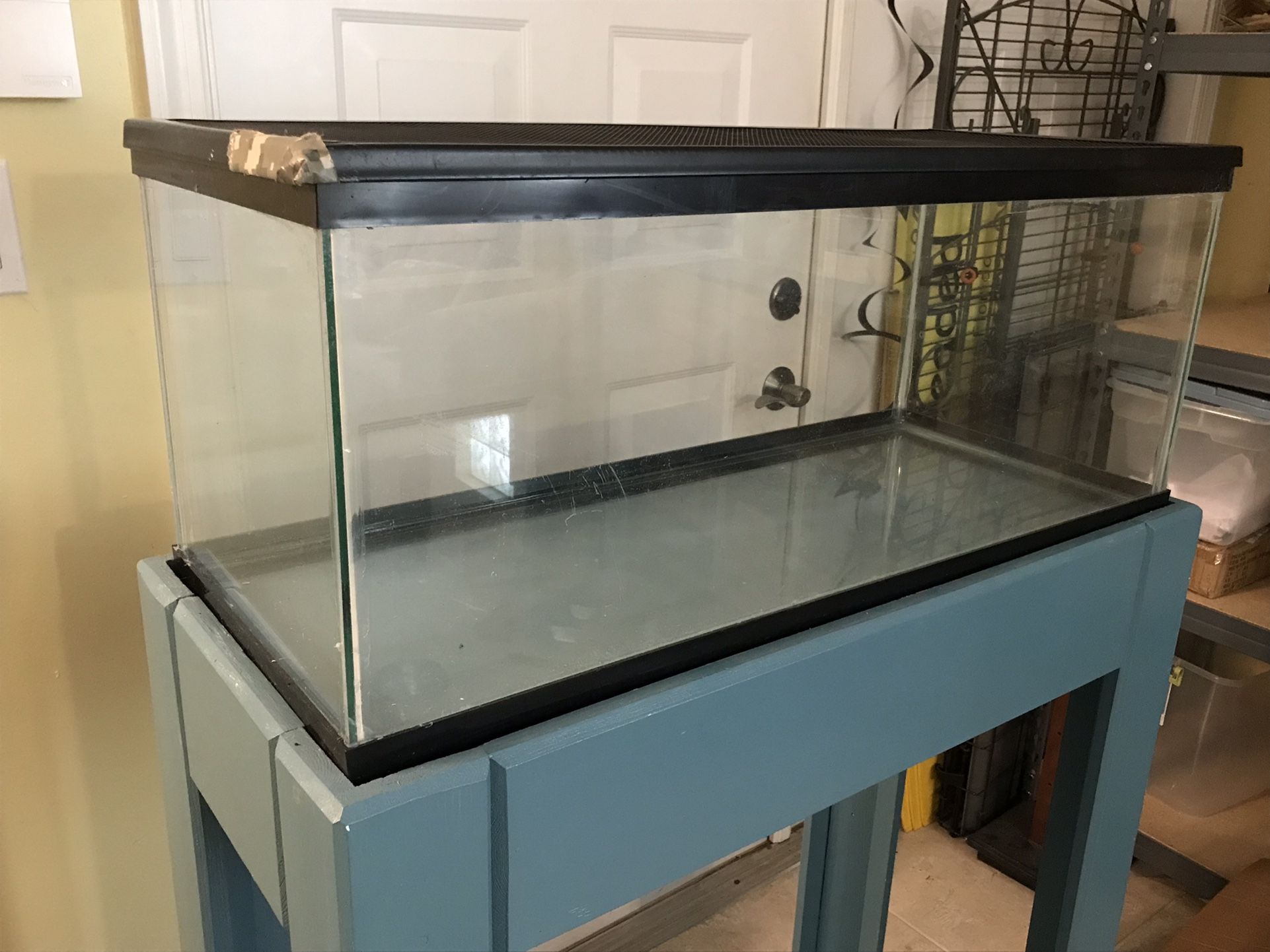 Aquarium With Custom Built Stand