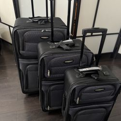 Travel select SET OF 3 LUGGAGE (gray/black)