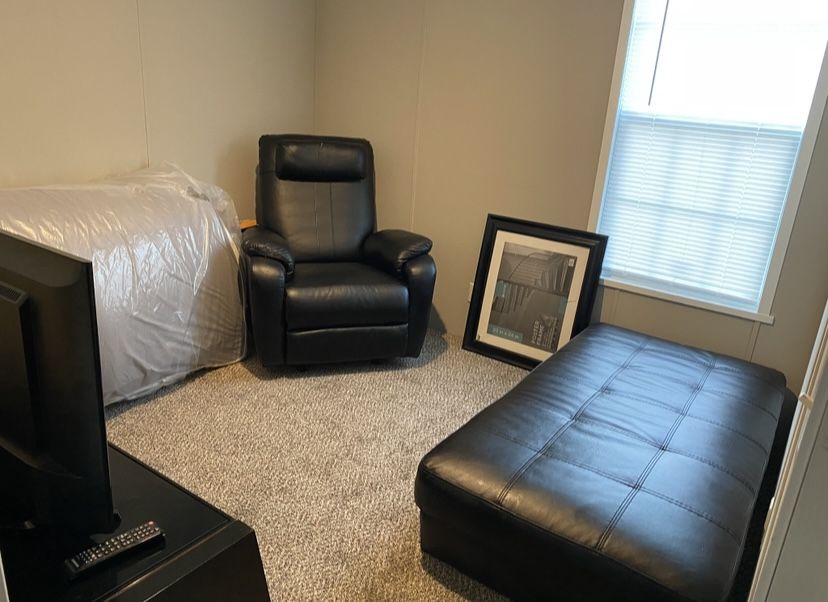 Free Tv Stand, Recliner And Ottoman 