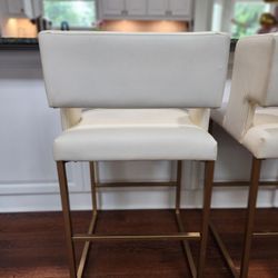 Meridian Caleb Leather Counter Height Stools