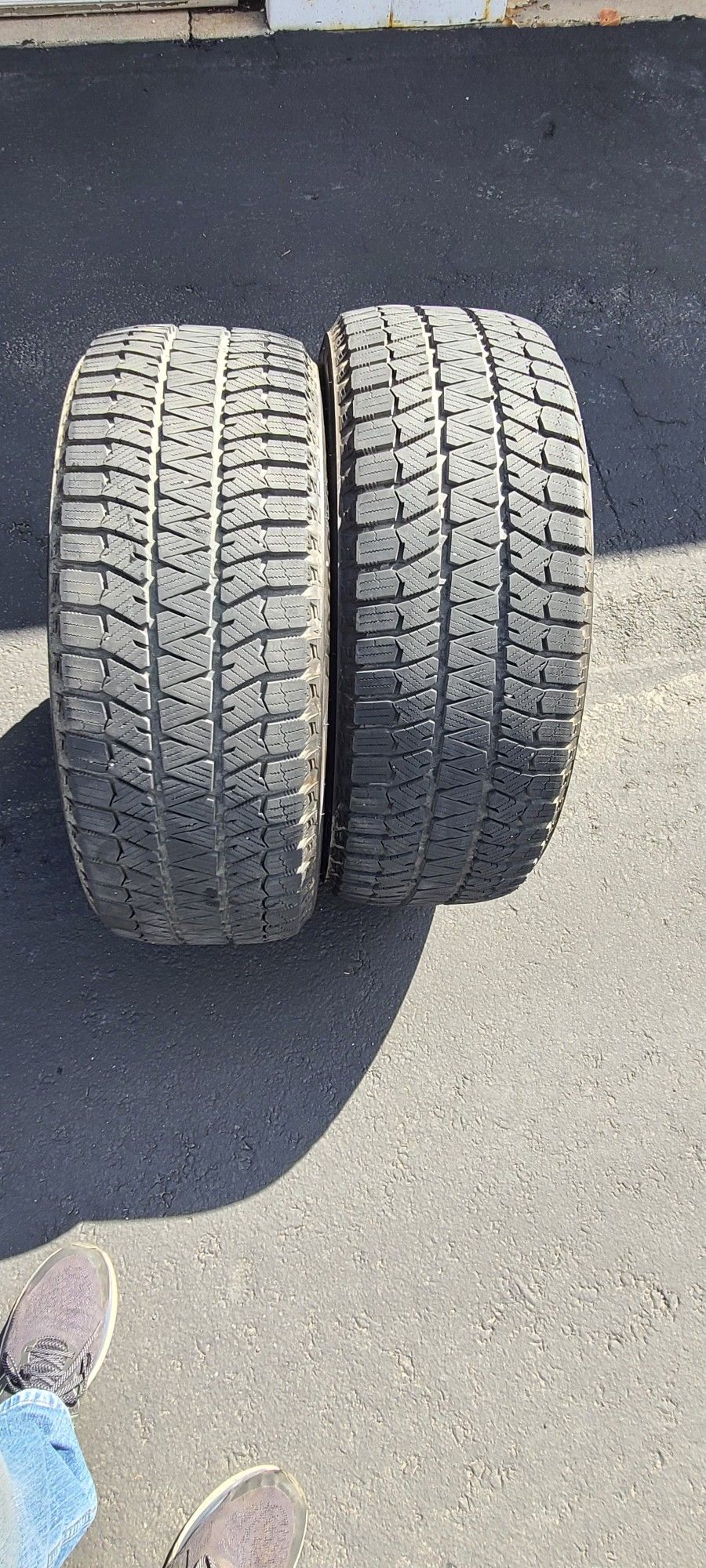 Pair (2) 225 55 18 Bridgestone Blizzak WS90 winter tires