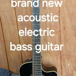 Brand New 5 String Acoustic Electric Cutaway Bass Guitar 