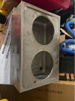 Industrial food, warmer plus big box of accessories