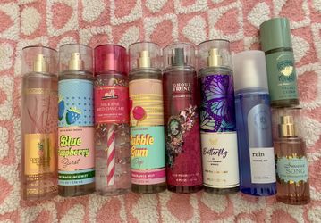 9 Bath & Body Works Fragrance Mists 